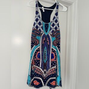 Parker beaded sequin cocktail dress